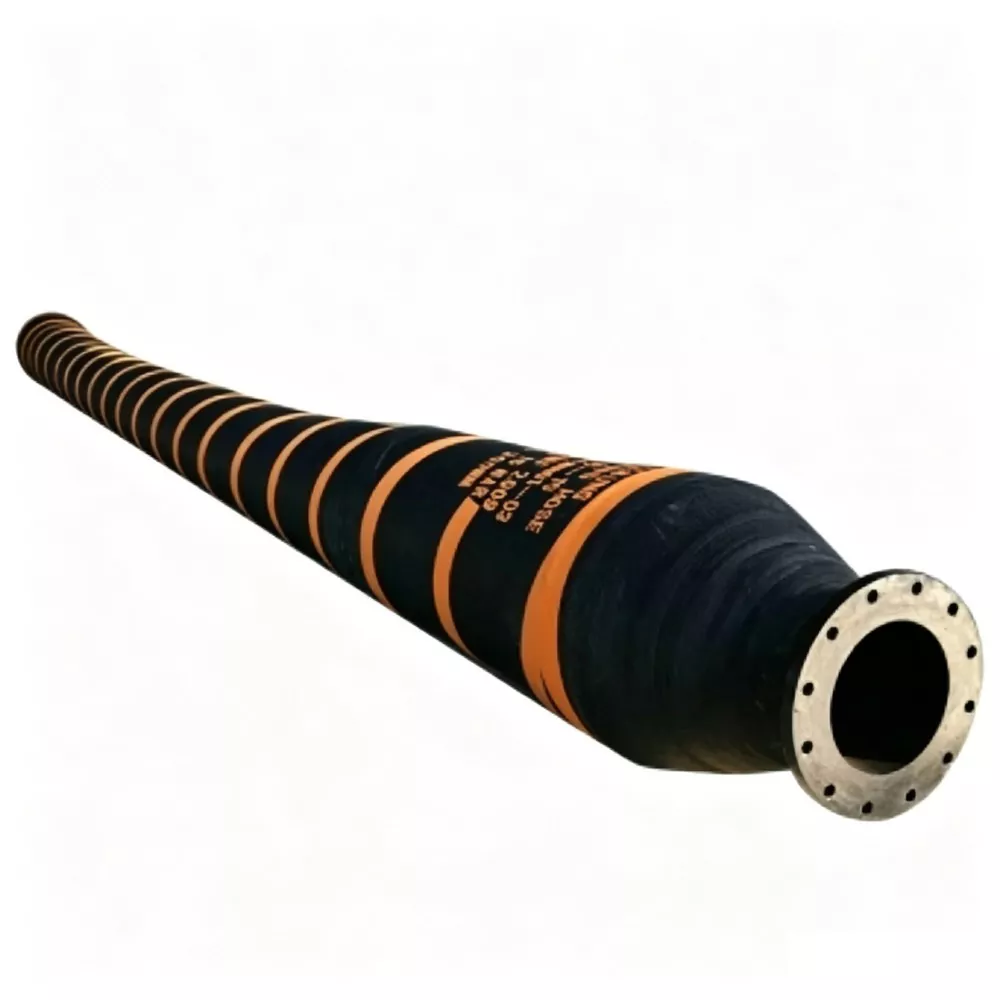 Marineuddybningsslange med stor diameter med flanger
